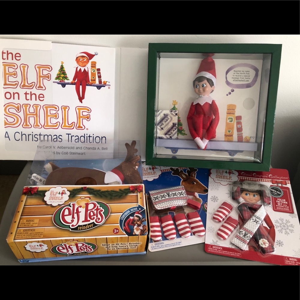 elf on a shelf huge lot holiday gift bundle set